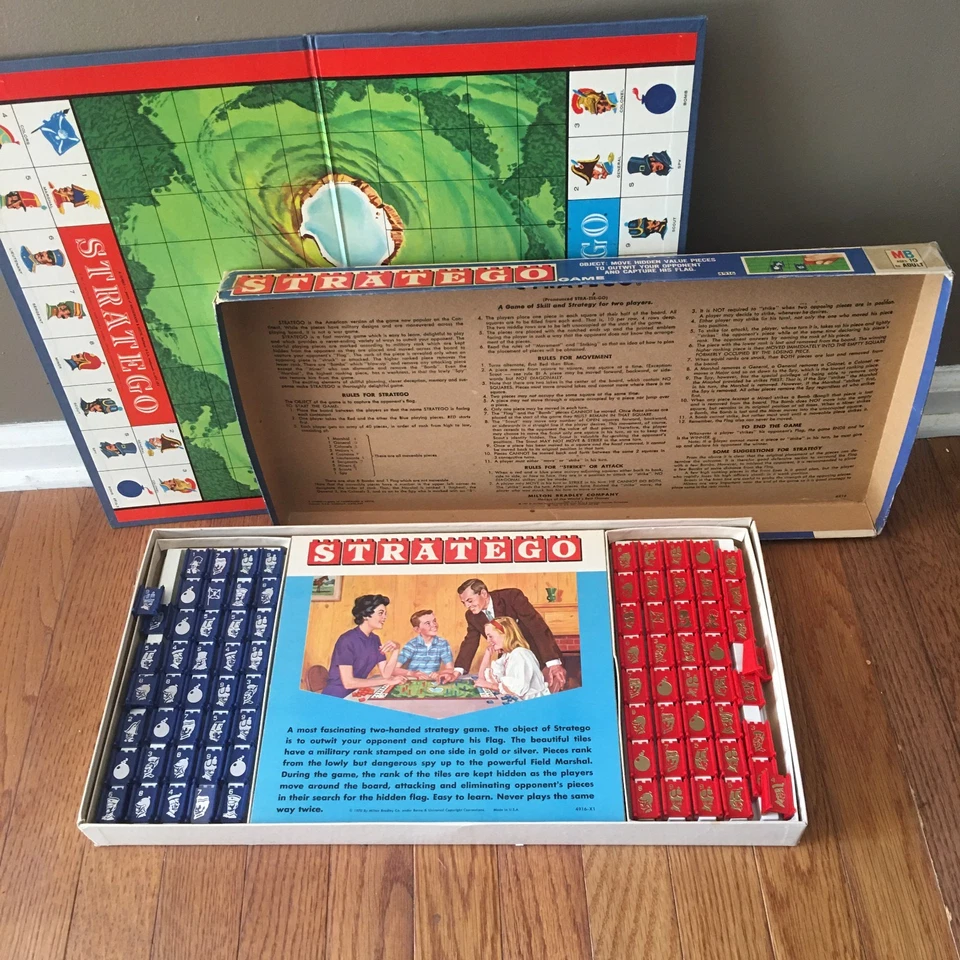 Vintage 1960s Milton Bradley Stratego Board Game: Strategy and WWII-Themed Class - Image 2 of 4
