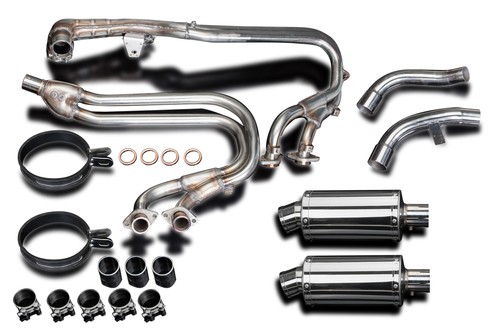 HONDA ST1100 PAN EUROPEAN 89-02 EXHAUST SYSTEM 225mm STAINLESS OVAL SILENCERS - Picture 3 of 4