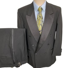 Neil Allyn Formal Tuxedo Mens 38S 34W 29L Black Adjustable Formal Wedding Wool