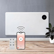 Purus 1500W WiFi Panel Heater Electric Radiator Wall Mounted Timer Thermostat