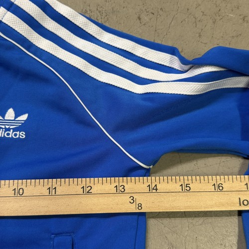 adidas Originals Youth Medium 5-6 Tracksuit Jacket Royal Blue EJ9376 SST Kids - Picture 7 of 11