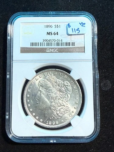 1896 MORGAN DOLLAR NGC MS 64 014