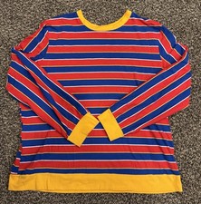 Ernie Sesame Street Halloween Cosplay Costume Unisex Shirt Size Mens 4X Cotton