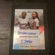 2024 Leaf Lone Star TEXAS ADAYAH WALLACE KAYDEN HENRY DUAL AUTO SILVER 15/44 SP