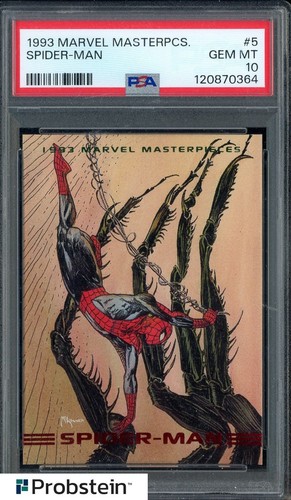 1993 Marvel Masterpieces #5 Spider-Man PSA 10 GEM MINT