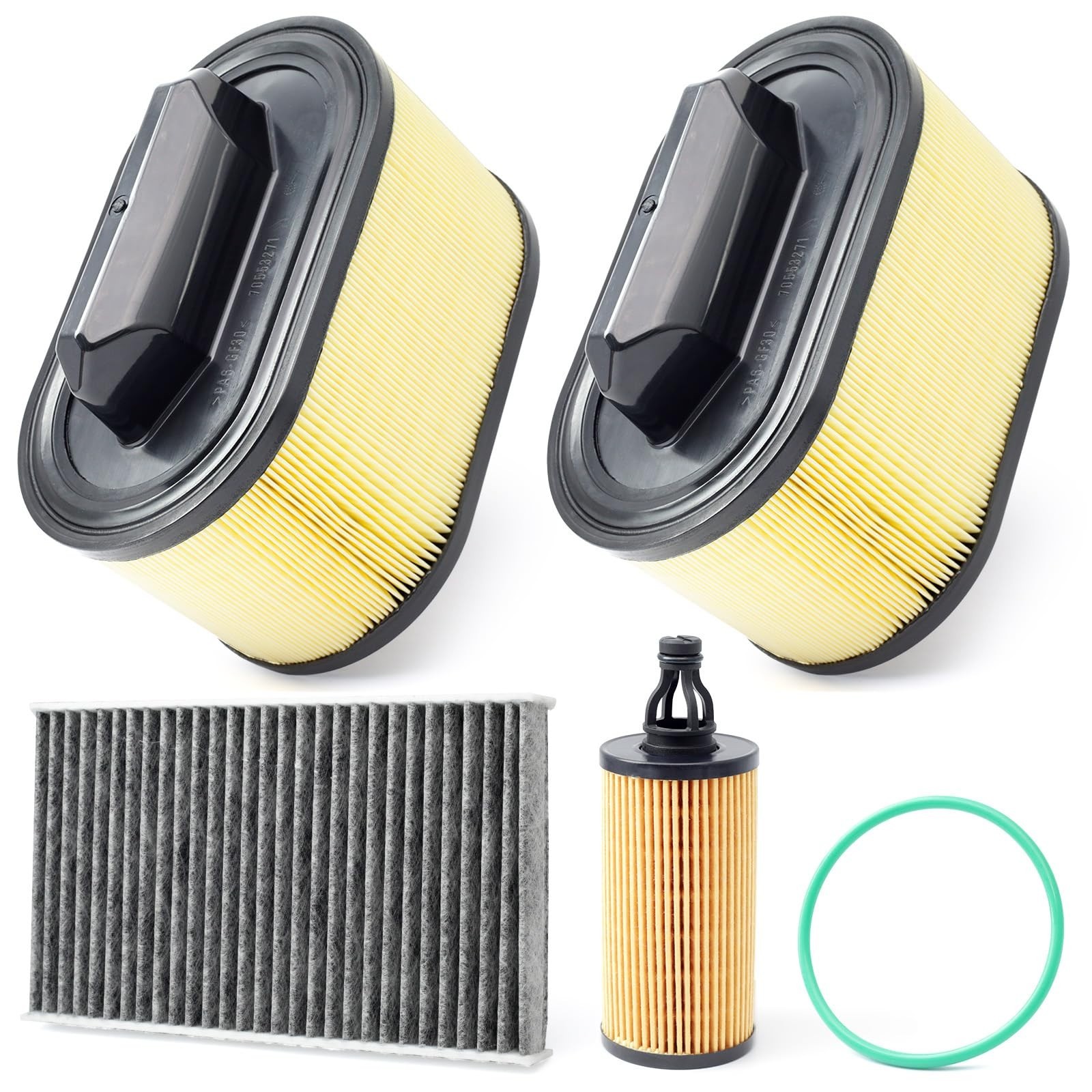 Engine Air Filter Kit Replacement for Maserati Ghibli, Levante, Quattroporte 201