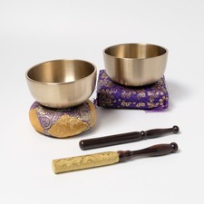 Japanese Brass Hiromaru Rin Bell Orin, 3 Medium Sizes, Striker Cushion Options