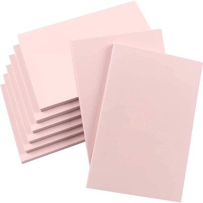 SGHUO 8pcs 4''x6'' Rubber Carving Blocks, Soft Linoleum Block for 8pcs, Pink 
