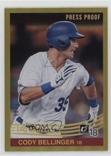 2018 Donruss Retro 1984 Variations Press Proof Gold 66/99 Cody Bellinger 2t9