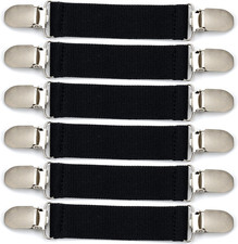 IFAMIO 6 Pieces Kids Mitten Clips Winter Glove Clips Elastic Straps with Stainle