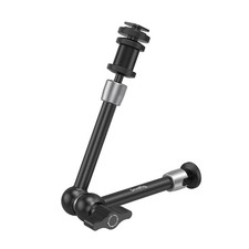 11 Inch Articulating Rosette Arm Cold Shoe Mount 1/4"20 Threaded Screw Adapter