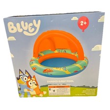 Ludo Bluey Inflatable Shaded Baby Pool 7 Gal Water Capacity Ages 2+ Years