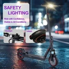 350W, 8.5" Tire E-Scooter w/ Dual Suspension - Top Birthday & Christmas Gift!