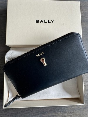 Bally Damen Crovenor Portemonnaie Schwarz Leder Neu