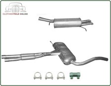 Auspuff Set für Audi A6 + Avant C5 2.7T 2.4 2.8 V6 Mitteltopf + Endschalldämpfer