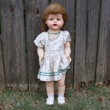 Ideal Saucy Walker Doll, Vintage Doll with Flirty Eyes from 1950s 22-inches tall