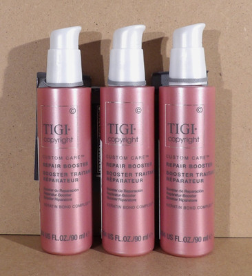 Lot of 3 TIGI Copyright Custom Care REPAIR Booster Keratin Bond Complex 3.04 oz