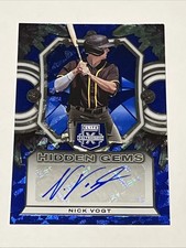 2023 Elite Extra Edition Nick Vogt Hidden Gems Blue Signatures Auto #HG-NVG