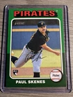 2024 Topps Heritage High Number Paul Skenes White Green Border Parallel #594