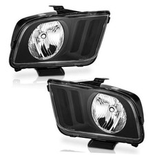Headlights for 2005-2009 Ford Mustang Does NOT fit Black Housing I Clear Lens