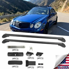 For Benz W211 2003-2009 Roof Rack Cross Bar Aluminum Luggage Cargo Carrier UK
