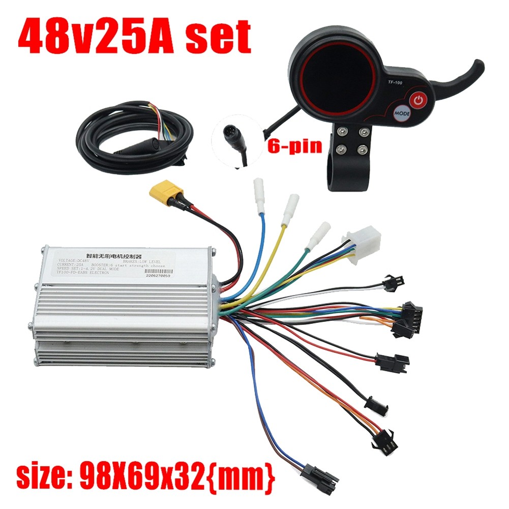 Kit cruscotto controller scooter elettrico 48V 25A con display TF-100