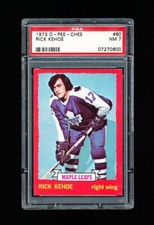 1973 OPC HOCKEY 60 RICK KEHOE PSA 7 NEAR MINT