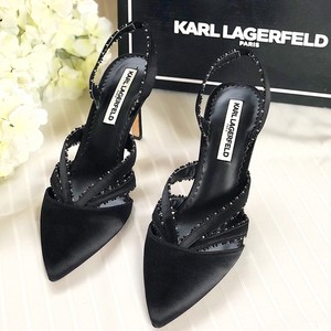 black pointed toe strappy heels