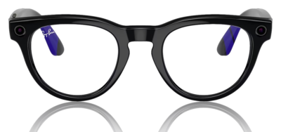 RAY-BAN Meta AI RW4009 Headliner Smart Glasses Shiny Black/ Clear 