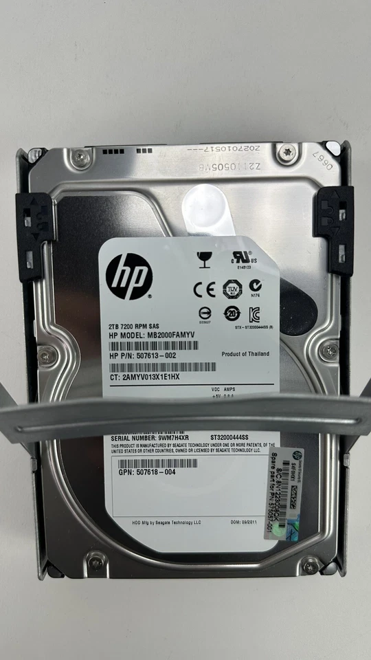 HP 575057-001 Seagate 2TB 7.2k 6G SAS 3.5 LFF HDD Hard Disk Drive - Image 2 of 4