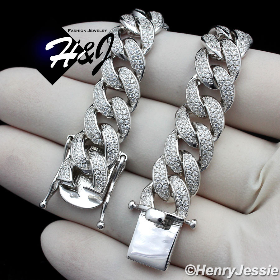 NKlaus Men's 925 Sterling Silver Bracelet - Double Curb Chain Twisted Design, 19 Cm Length, 4.5 Mm Width, Lobster Clasp