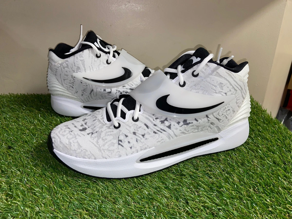 Nike KD 14 TB White Black Team Promo Oreo Basketball Shoes DM5040-100 Mens 14