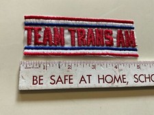 Team Trans Am Iron On Patch Red Letters