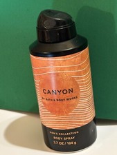 Bath  Body Works  CANYON  Men's Collection Body Spray 3.7 oz