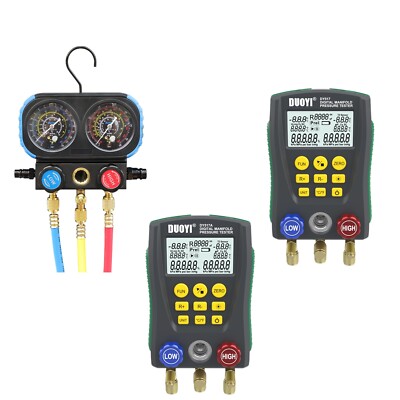 Digitale Manifold-Messgeräte für Kältetechnik HVAC Vakuumdruck Temperatur Kit