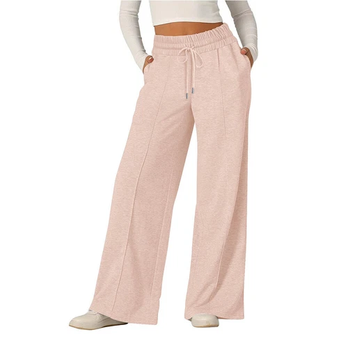Damen Sporthose Lange Hose Jogginghose Weites Bein Hose Freizeithose - Bild 22 von 34