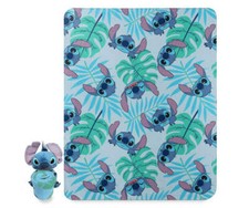 Disney Lilo  Stitch Classic Palms Blanket W/ Character Pillow 40" x 50'' Throw