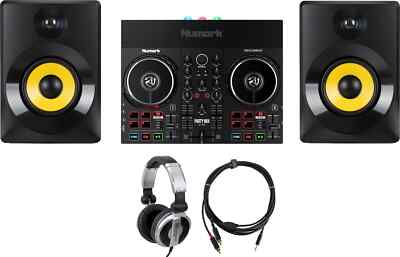 Numark Party Mix Live Beginner Set Serato DJ Lite Lautsprecher Kopfhörer Kabel