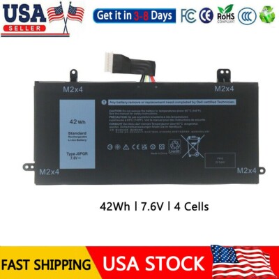  J0PGR Battery For Dell Latitude 12 5285 5290 2-in-1 Series JOPGR 0J0PGR FTH6F