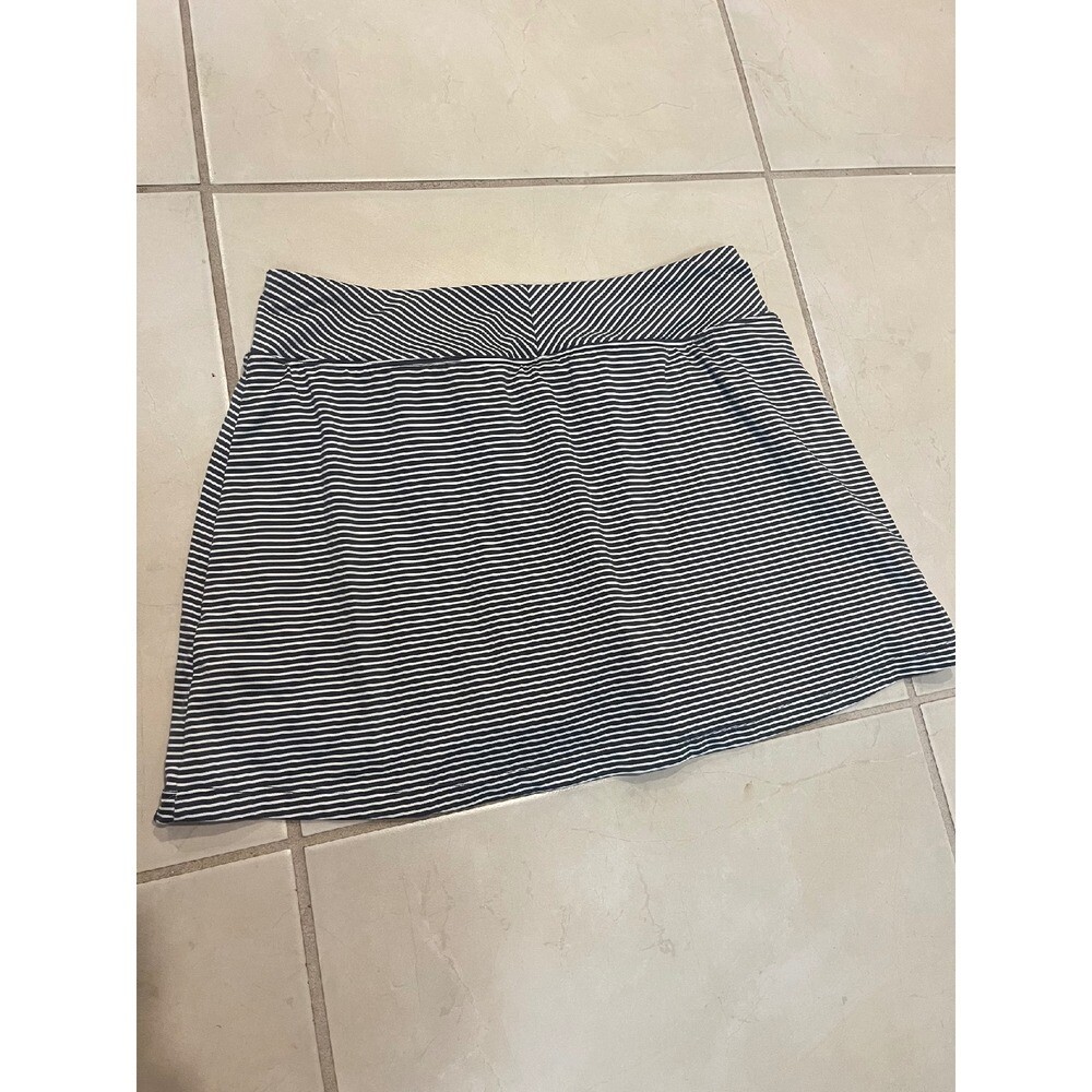 Tennis skirt golf skirt gray stripes medium title nine