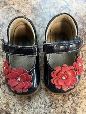 See Kai Run Navy Patent Leather  Mary Jane Shoes Size 4 Toddler Girl