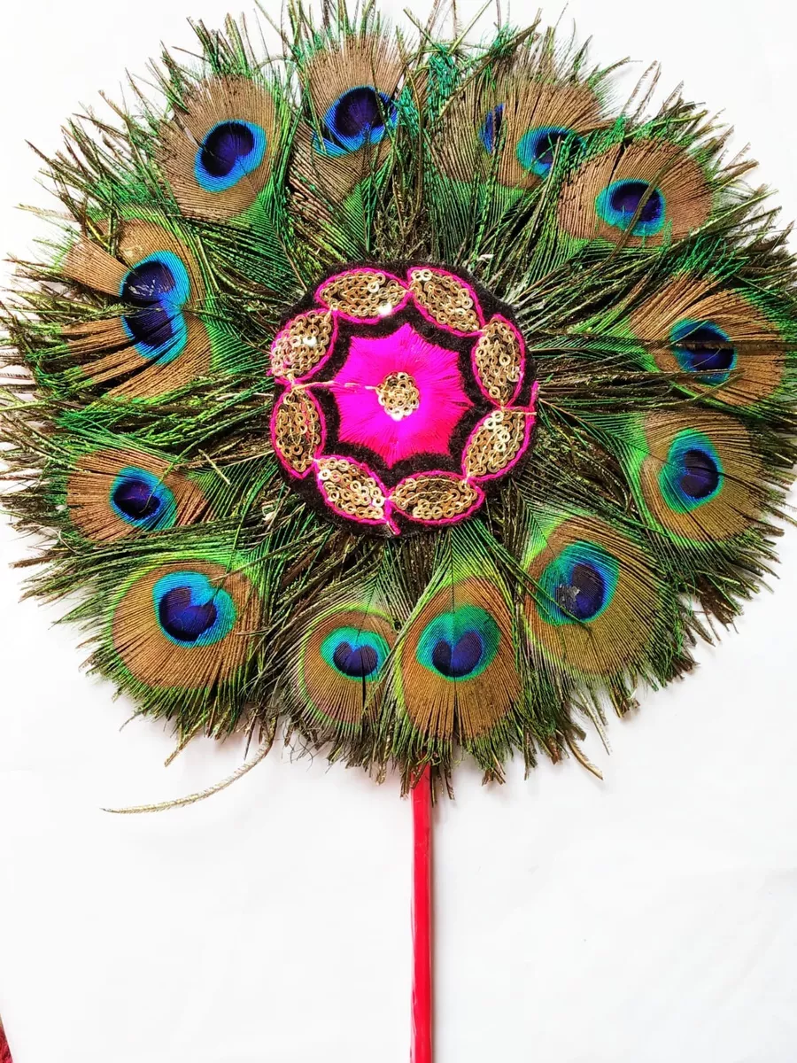 Lovely Lord Krishna Natural Mor Pankh Real Peacock Feather Vastu ...