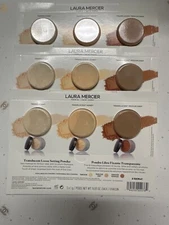3 X Laura Mercier Translucent Loose Setting Powder 3 Shades 1g Honey Medium READ