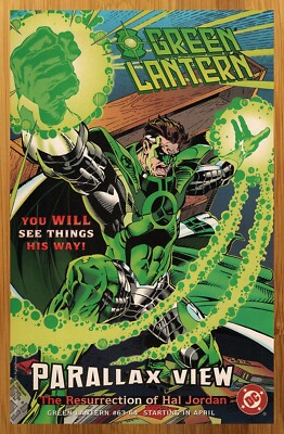 1996 DC Comics Green Lantern Vintage Print Ad/Poster Parallax View Promo Art 90s