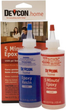 Devcon 5-Minute Epoxy, 2-Pack, 4.5 oz Bottles for Quick Repairs