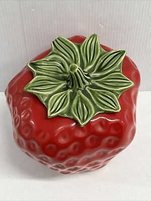 Metlox / McCoy? Pottery Strawberry Cookie Jar #263 USA | eBay