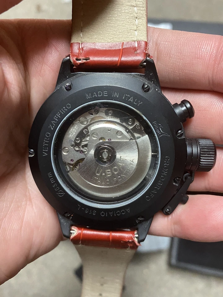 U-BOAT CLASSICO CABINA 4/53 CRONÓGRAFO DLC SWISS ITALIAN DIVER 100M con caja y tarjeta Foto 4 de 4