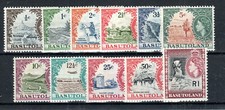 Basutoland 1961-63 set SG 69-79 MNH