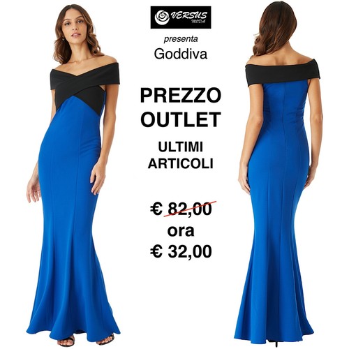 Vestito Donna Abito Lungo Cerimonia Bicolore Outlet Party Maxi Dress  CG-DR1586 | eBay