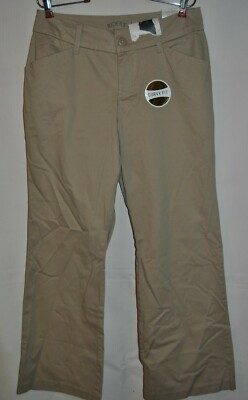 Women's RIDERS BY LEE Tan Curvy Trouser Size 8P Midrise NWOT